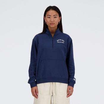 New Balance - Sudadera de mujer Sportswear's Greatest Hit Quarter Zip y Camiseta De Manga Larga Con Media Cremallera Sportswear´s Greatest Hits