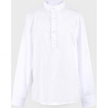 Camisa de bebé niño blanco de algodón - La Ormiga 1022190301