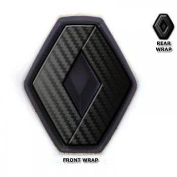 JCM - Envoltorios de insignias delanteras y traseras de color negro carbón