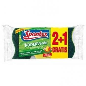 Estropajo Spontex Frotaspon verde 2+1 gratis