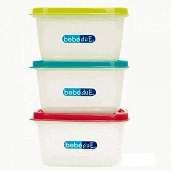BebeDue - Set de envases Bebé Due Termaline 3 x 400 cc. multicolor