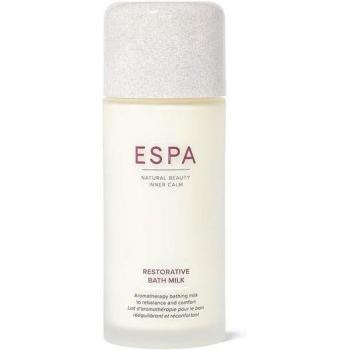 ESPA Restorative Bath Milk 200ml - Nourishing bath milk, enriched with natural ingredients, designed to soothe and hydrate the skin, promotes relaxation, suitable for all skin types