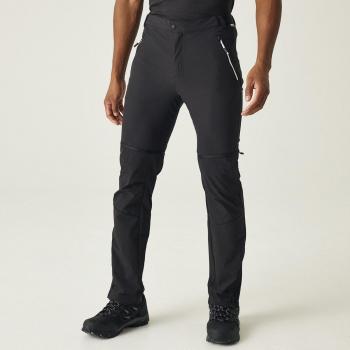 Regatta Men's Water-Repellent Zip-Off Mountain Trousers Black