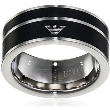 Emporio Armani Anillo de hombre con acero inoxidable - Tamaño 18.5