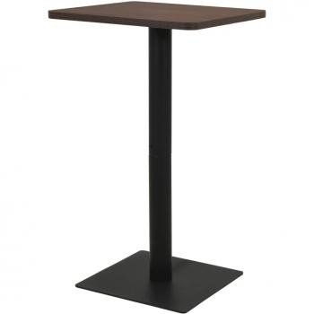 Mesa de bistró ceniza oscuro 70x70x107 cm Vidaxl