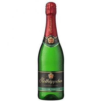 Caperucita Roja Botella de champán fermentación Riesling en seco