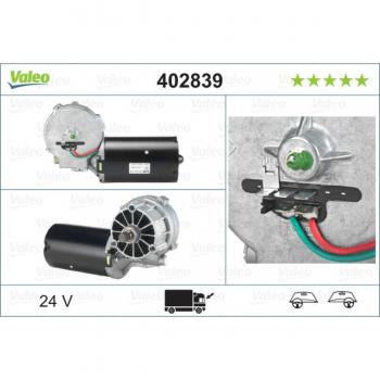 Motor limpiaparabrisas VALEO 402839 - Tipo: Motor de limpiaparabrisas, Marca: VALEO, Modelo: 402839
