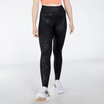 Mallas Running Mujer adidas DailyRun 7/8 Embossed Camo y Own The Run - Negro - Talla XS
