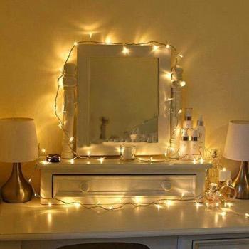 Uping Cadena de Luces Guirnalda Luminosa 100 LED, 8 Modos de Luz con Conector, para Jardines Casas Boda Navidad