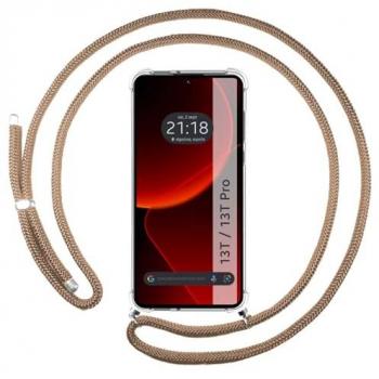 Funda Colgante Transparente con Cordón Camel para Xiaomi 13T / 13T Pro 5G