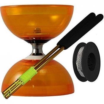 Juggle Dream - Diábolo Cyclone Quartz 2, Palos de Control en Aluminio y Cuerda Profesional de 10m