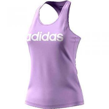 adidas W E Lin Slim Tk Top Sin Mangas, Mujer, matpur/Blanco, M