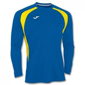 Joma 100015.709 - Camiseta de equipación de manga larga para hombre, color azul royal / amarillo, talla 4XS-3XS