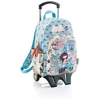 Anekke Mochila Doble Compartimento con Carro Traveller