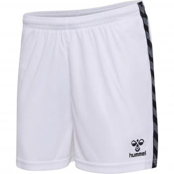 Hummel Pantalones Cortos Authentic Pl - Pantalones cortos para mujeres, diseño auténtico, material ligero y transpirable, ajuste cómodo, ideales para actividades deportivas y uso diario