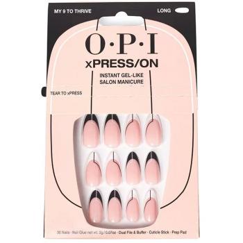 OPI xPRESS/ON - My 9 To Thrive - Uñas artificiales adhesivas con esmalte de uñas incluido. ¡Consigue un look moderno y sofisticado en minutos!