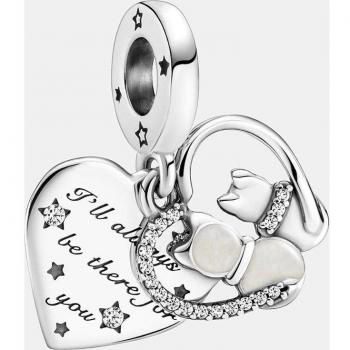 Charm colgante Pandora Moments Gatos & Corazones