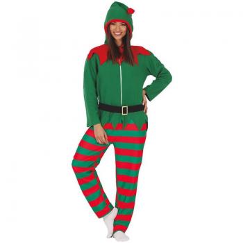 Disfraz de Elfo Pijama para mujer