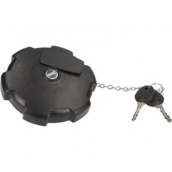 THERMOTEC UNI-CA-003 Tapa de depósito de combustible con llave, Plástico negro, compatible con VOLVO FH