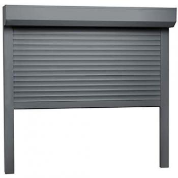 vidaXL Persiana enrollable aluminio gris antracita 160x150 cm