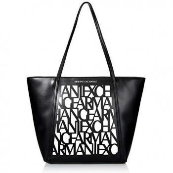 BORSA DONNA ARMANI EXCHANGE SHOPPING BAG BLACK / WHITE 942580 219