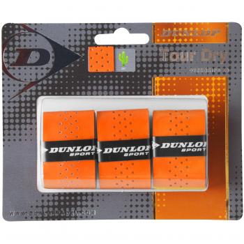 Dunlop Tour Dry - Blister de 3 Unidades overgrip, Color Naranja