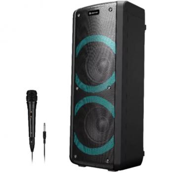 Denver BPS-352 Altavoz Trolley Bluetooth Portátil con Micrófono, Potencia de 30W RMS, Estéreo, Color Negro