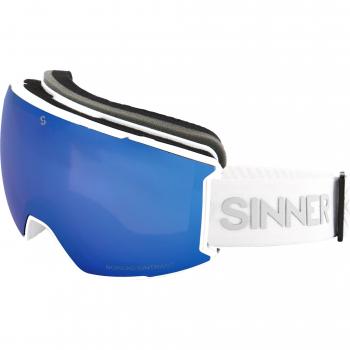 Sinner Boreas SIGO-196 30-H49 Standard Lentes de Sol Para Hombre Blancos y Máscara Esquí Boreas