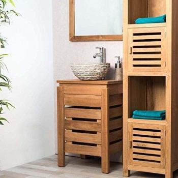 Mueble para cuarto de baño Wanda Collection Zen de teca 50 cm - Marrón