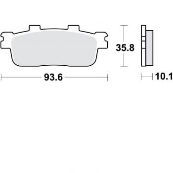 Juego de pastillas de freno TRW MCB800SRM - Pastillas de freno para motocicleta, fabricadas con materiales de alta calidad, diseño optimizado para un rendimiento superior en frenado, resistencia al desgaste, y compatibilidad
