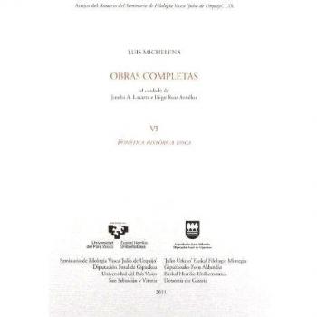 Luis Michelena. Obras completas. VI. Fonética histórica vasca: 59