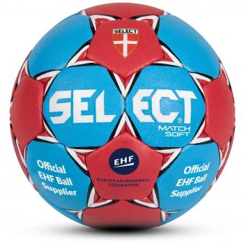SELECT Handball Match Soft - Balón de Balonmano Suave, Color Gris y Rojo Azul Azul/Rojo Talla:2