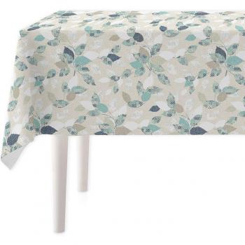 Mantel resinado Botanical azul - Protector de mesa impermeable y antimanchas para salón comedor