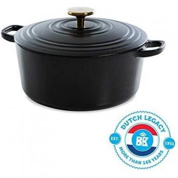 Cazuela de Hierro Fundido BK Bourgogne 24 cm Pitch Black 4.2L