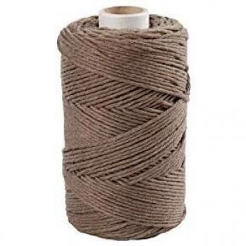 Cordón de macramé marrón claro, 198 m, 2 mm de diámetro, 330 g