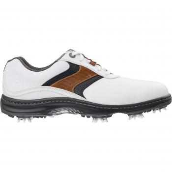 FootJoy Contour Series - Zapatos de golf para hombre, color blanco / azul real / antracita, talla 42