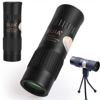 UrChoiceLtd® BIJIA 15-80x25 Enfoque Lentes de aumento Nuevo Tamano de bolsillo Mini HD Monóculo Telescopio Viaje por el cielo Gazers & Actividad Diario y aves Acecho Caza y Viaje alto Noche clara Visión