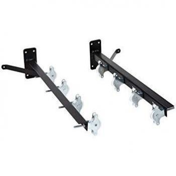 Sauvicon 8 poleas Tendedero, Acero con Recubrimiento plástico anticorrosivo de Color Negro, Largo