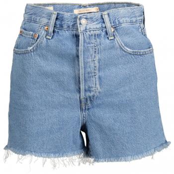 Levi's Women's Light Blue Cotton Denim Shorts W25 with Fringed Hem