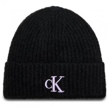 Calvin Klein Women's Thick Embroidery Beanie in Beige