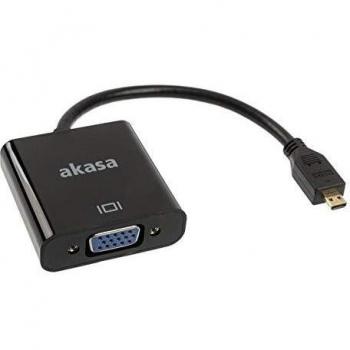 Akasa 15cm MicroHDMI to VGA Converter