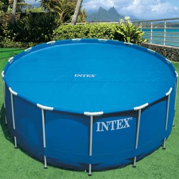 Cubierta solar de piscina redonda 457 cm Intex Azul