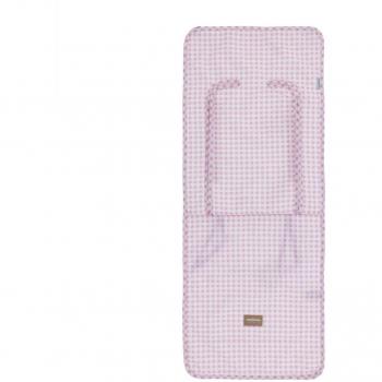Colchoneta Silla Universal Vichy Rosa