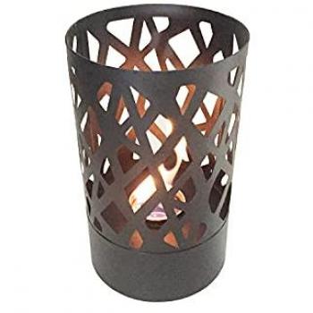 Purline Amaltea Round Biochimenea de Sobremesa Cilíndrica 750W Negra, Chimenea de etanol sobremesa cilíndrica en acero negro, PURLINE Chimenea de etanol sobremesa cilíndrica