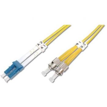 Cable de fibra óptica Digitus DK-2931-01, LC dúplex - 2 x ST, OS2, 1 m