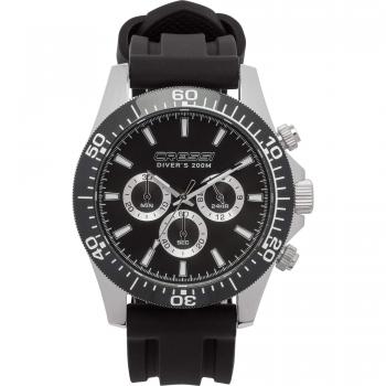 Reloj de Buceo Cressi Nereus - Cronógrafo Profesional 200 m / 20 ATM, Negro