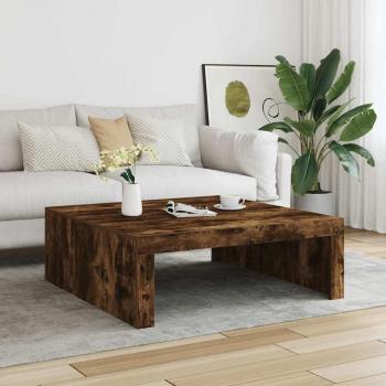 Mesa de centro de madera contrachapada roble ahumado 100x100x35 cm