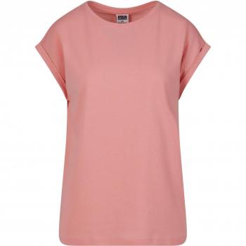 Urban Classics Ladies Extended Shoulder Tee Light Pink T-Shirt