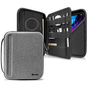 tomtoc Portfolio Case para 2020 iPad Pro de 12.9 Pulgadas de 3.a y 4.a generación, Bolso Organizador de maletín de Negocios para Cargador, lápiz iPad, Cable, Fit Surface Pro 12.3