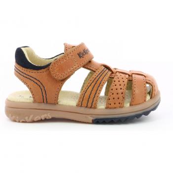 Sandalias de Niño Kickers Platinium Camel EU 20